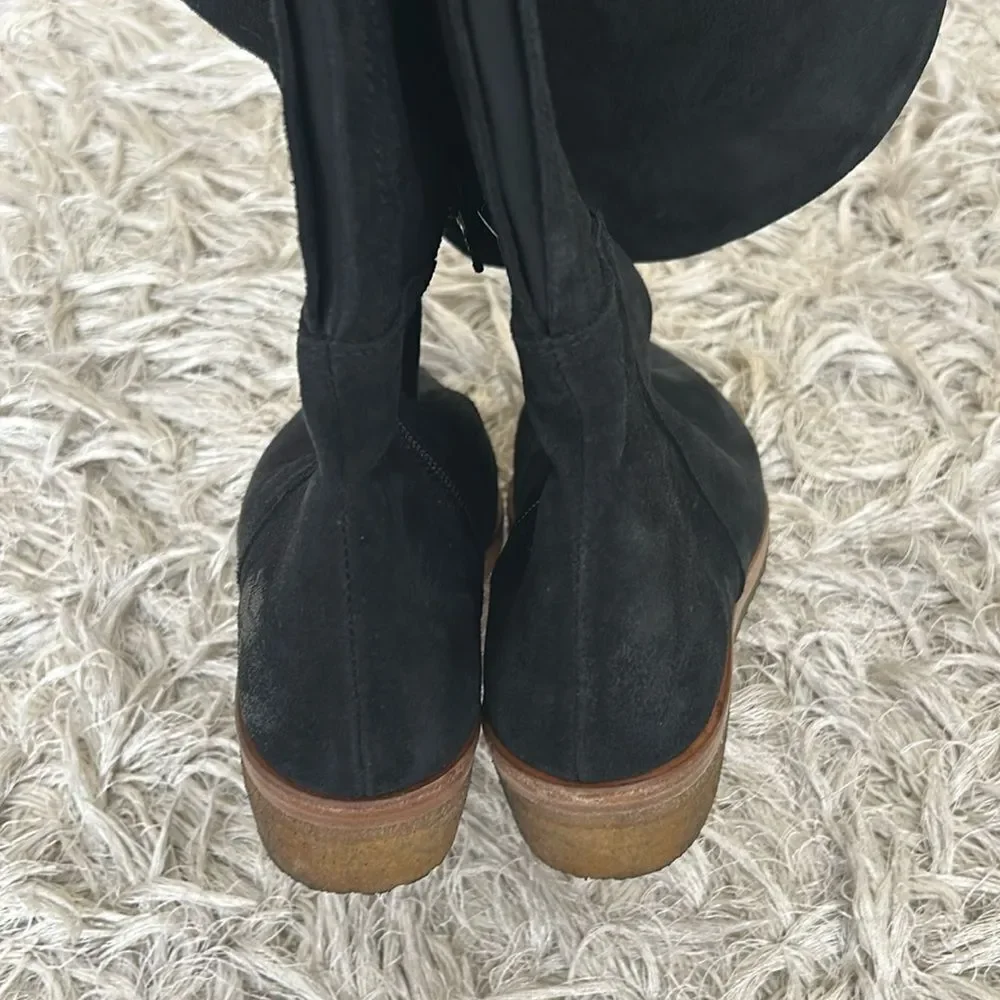 NWOB Free People Banks Suede Slouchy Distressed Over The Knee Boots Sz 36.5/6.5